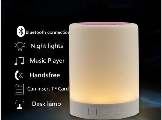 سماعة بلوتوث و اباجورة تعمل باللمس – Bluetooth headset and touch lampshades